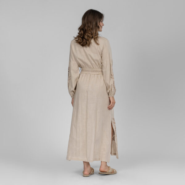 Embroidery linen dress - Image 9