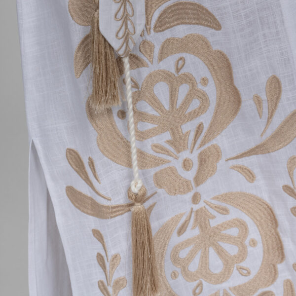 Embroidery linen dress - Image 6