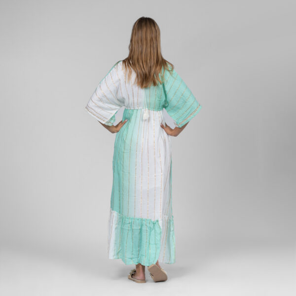 Mint Embroidered Dress - Image 4