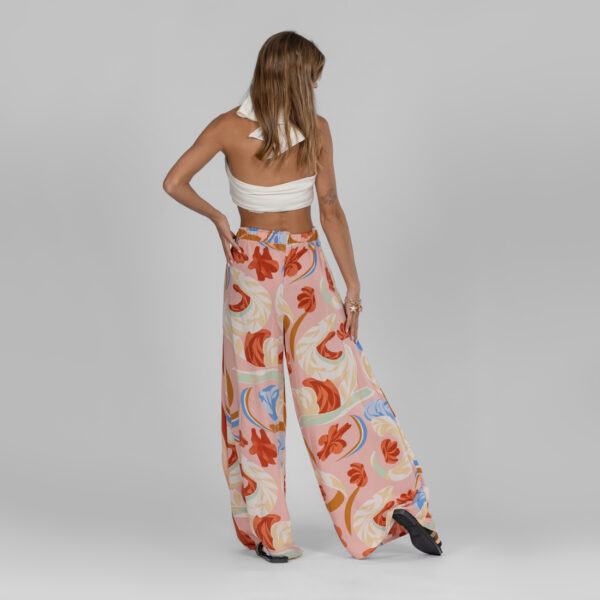 Floral viscose trousers - Image 3