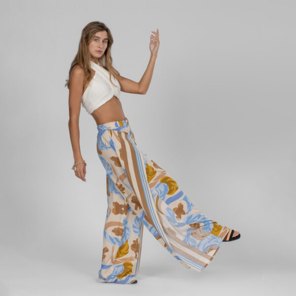 Floral viscose trousers - Image 5