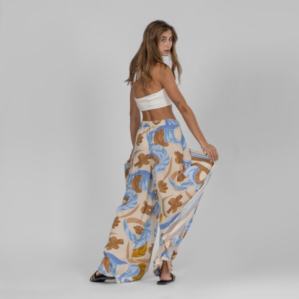 Floral viscose trousers - Image 6